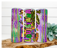 Louisiana Mardi Gras Tumbler