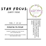 essential oil blend for clarity + focus