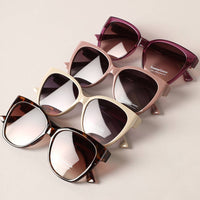 One Tone Designed Frame Casual Sunglasses