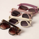 One Tone Designed Frame Casual Sunglasses