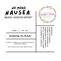 Essential oil blend for nausea + digestive support