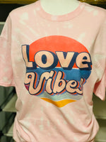 Love Vibes Bleached Tshirt