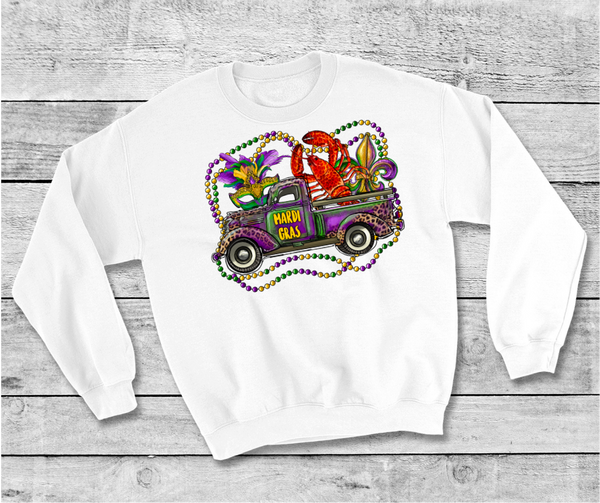 Mardi Gras Truck - Mardi Gras Sweatshirt